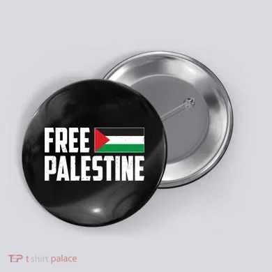 Free Palestine Flag Button