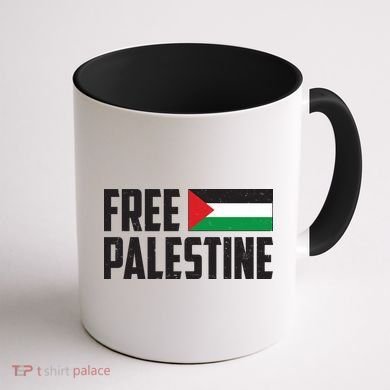 Free Palestine Flag Coffee Mug back