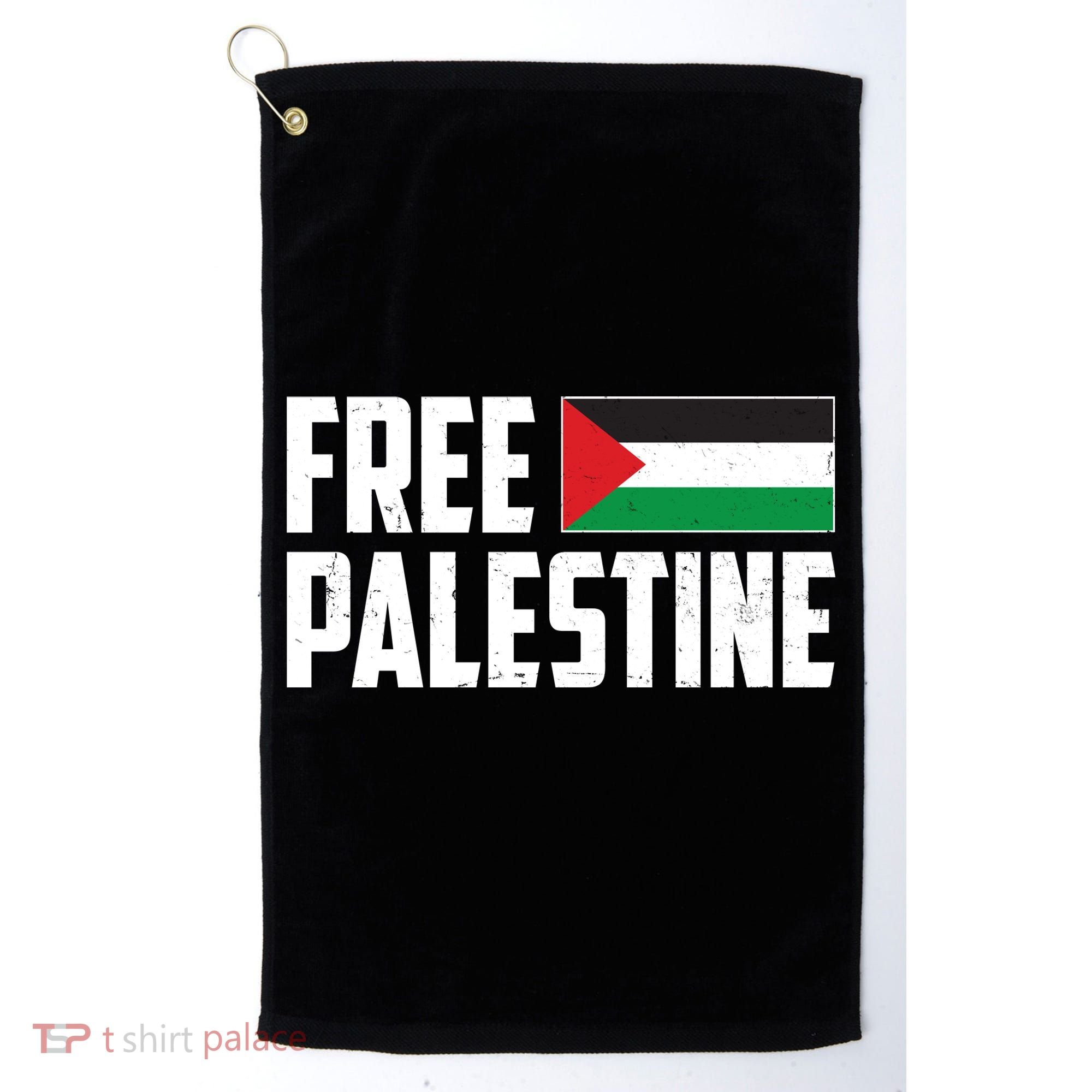 Free Palestine Flag Golf Towel