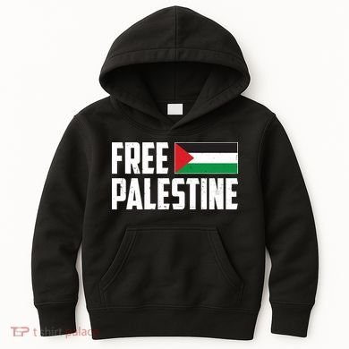 Free Palestine Flag Kids Hoodie