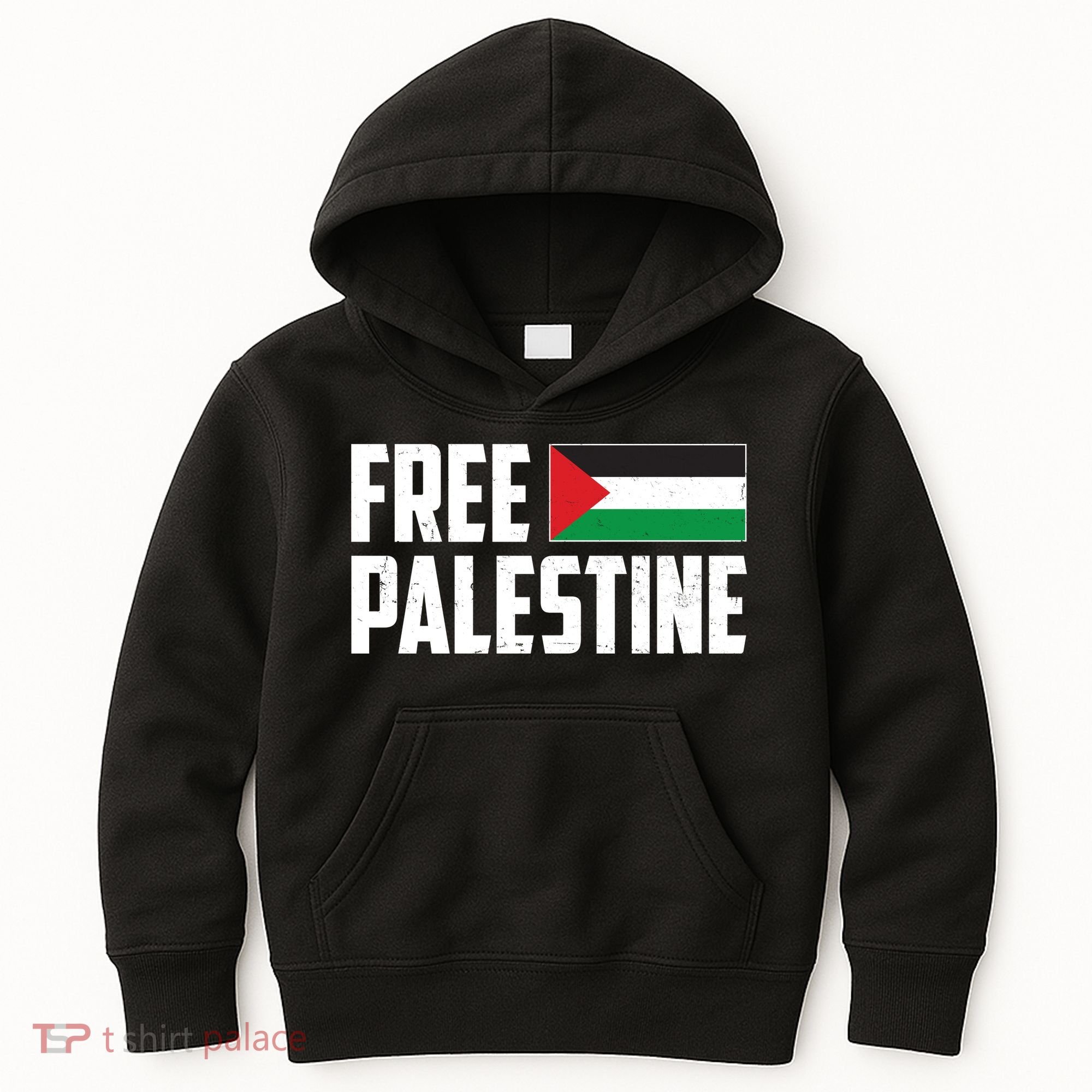 Free Palestine Flag Kids Hoodie