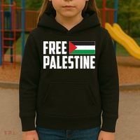 Free Palestine Flag Kids Hoodie thumb 3