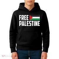Free Palestine Flag Kids Hoodie thumb 4