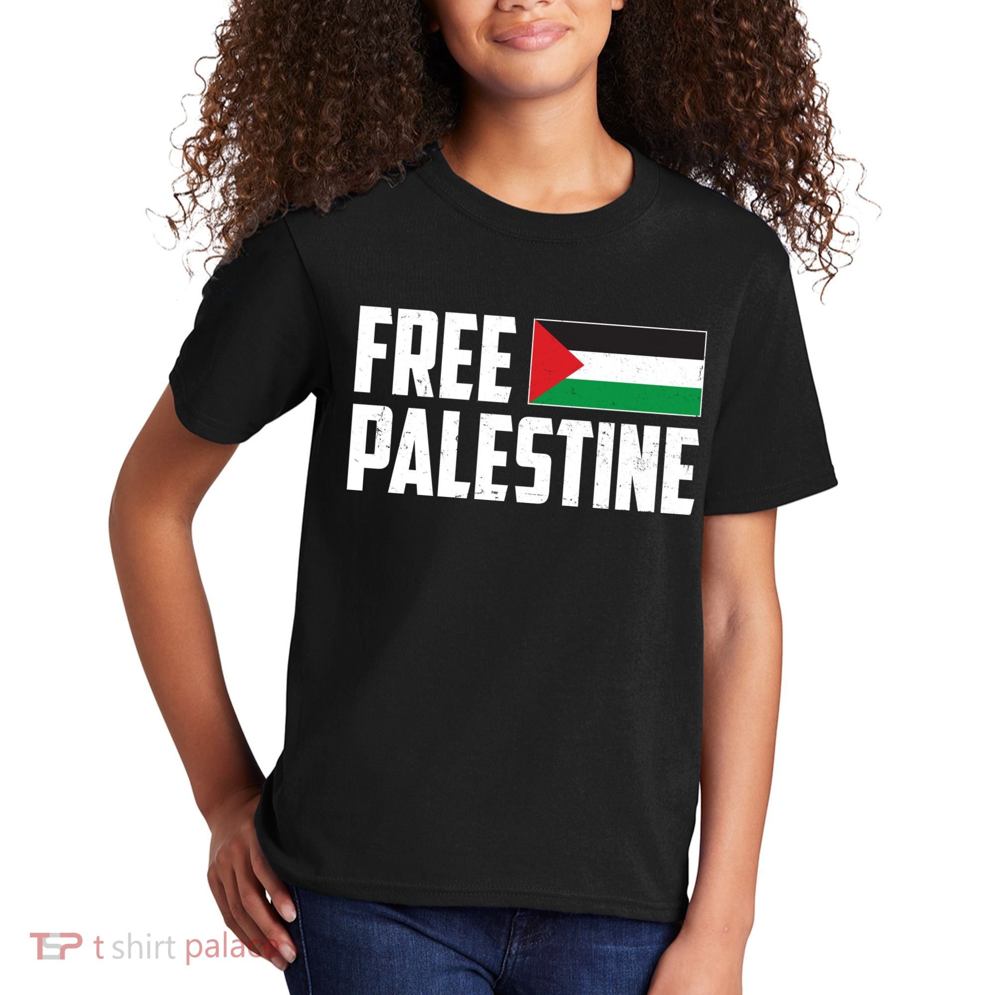 Free Palestine Flag Kids T-Shirt