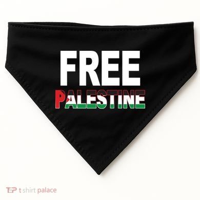 Free Palestine Flag Palestine USA-Made Doggie Bandana