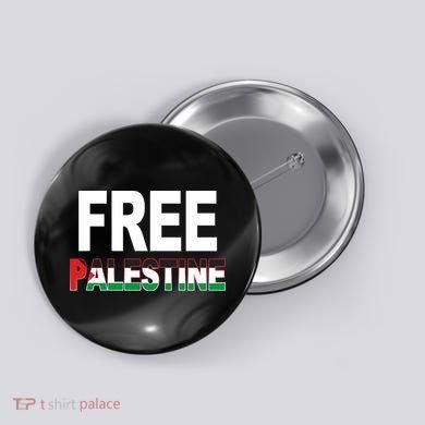 Free Palestine Flag Palestine Button