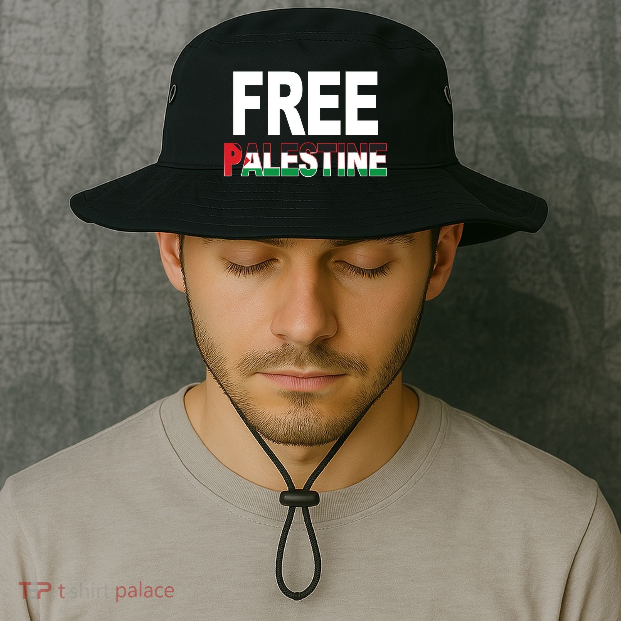 Free Palestine Flag Palestine Bucket Hat