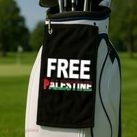 Free Palestine Flag Palestine Golf Towel thumb 2