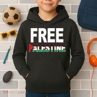 Free Palestine Flag Palestine Kids Hoodie thumb 2