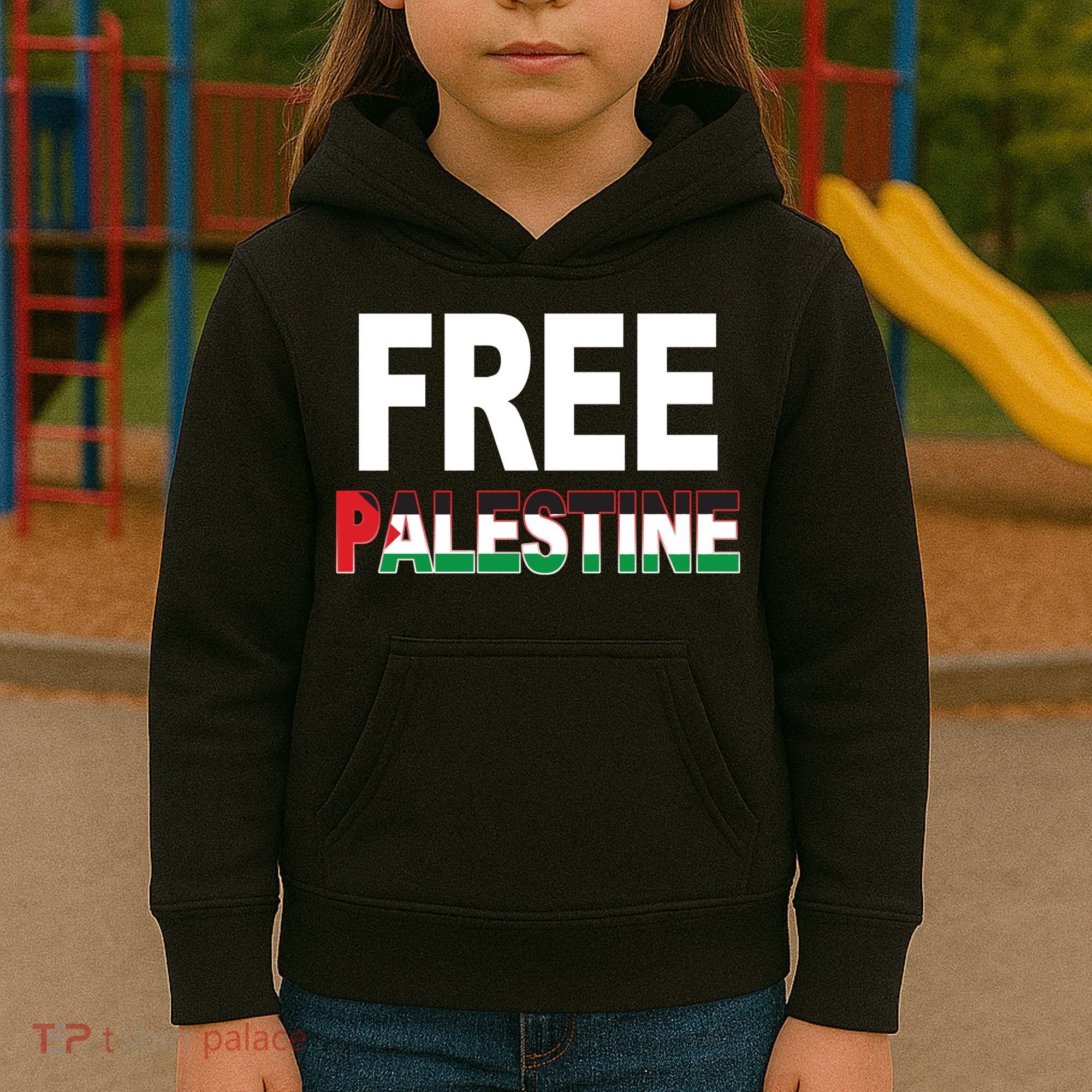Free Palestine Flag Palestine Kids Hoodie