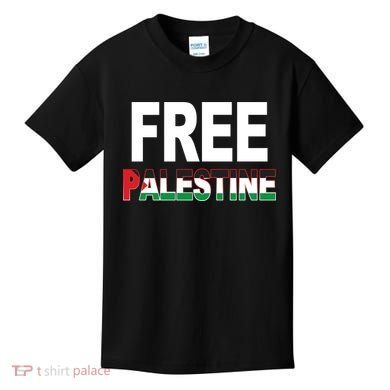 Free Palestine Flag Palestine Kids T-Shirt