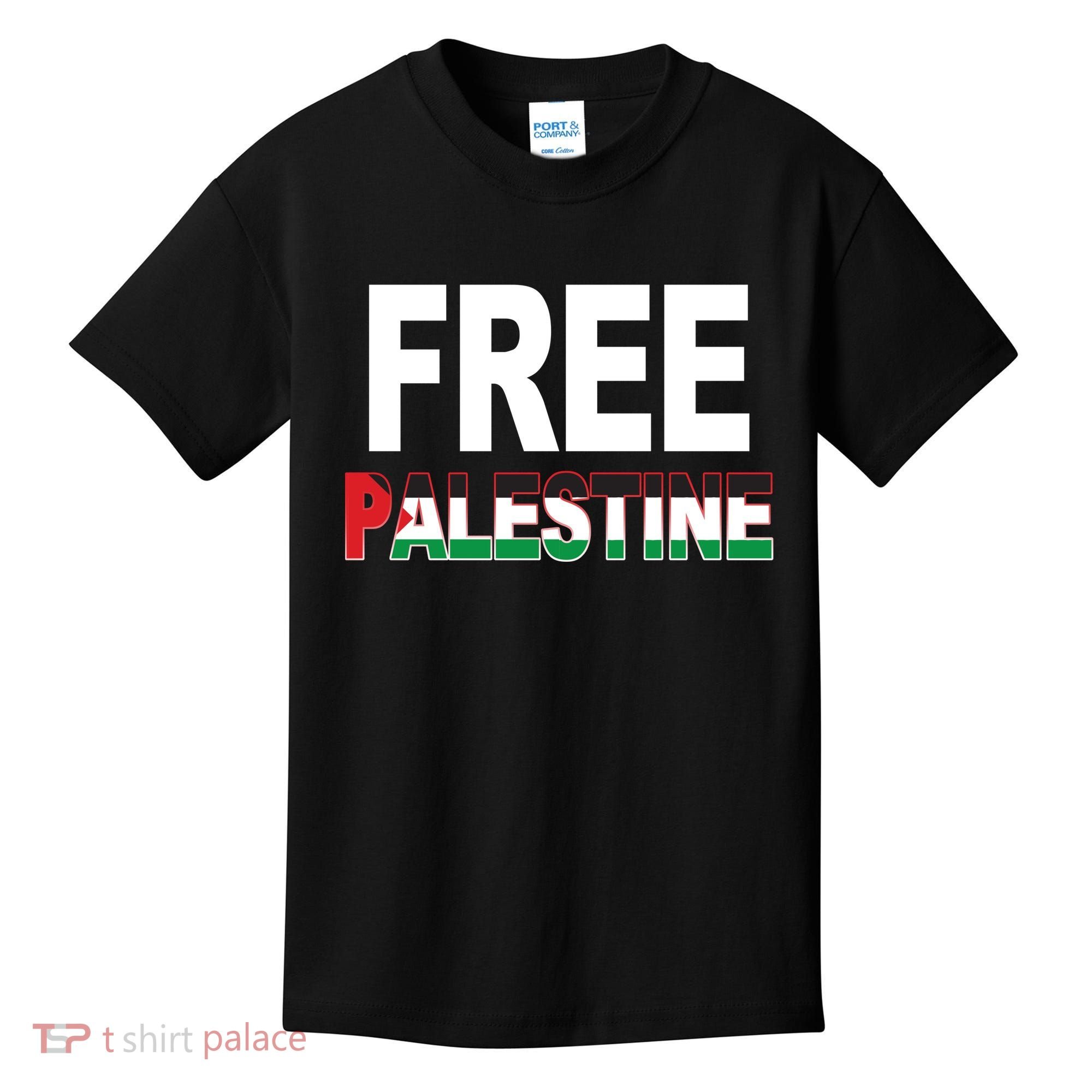 Free Palestine Flag Palestine Kids T-Shirt