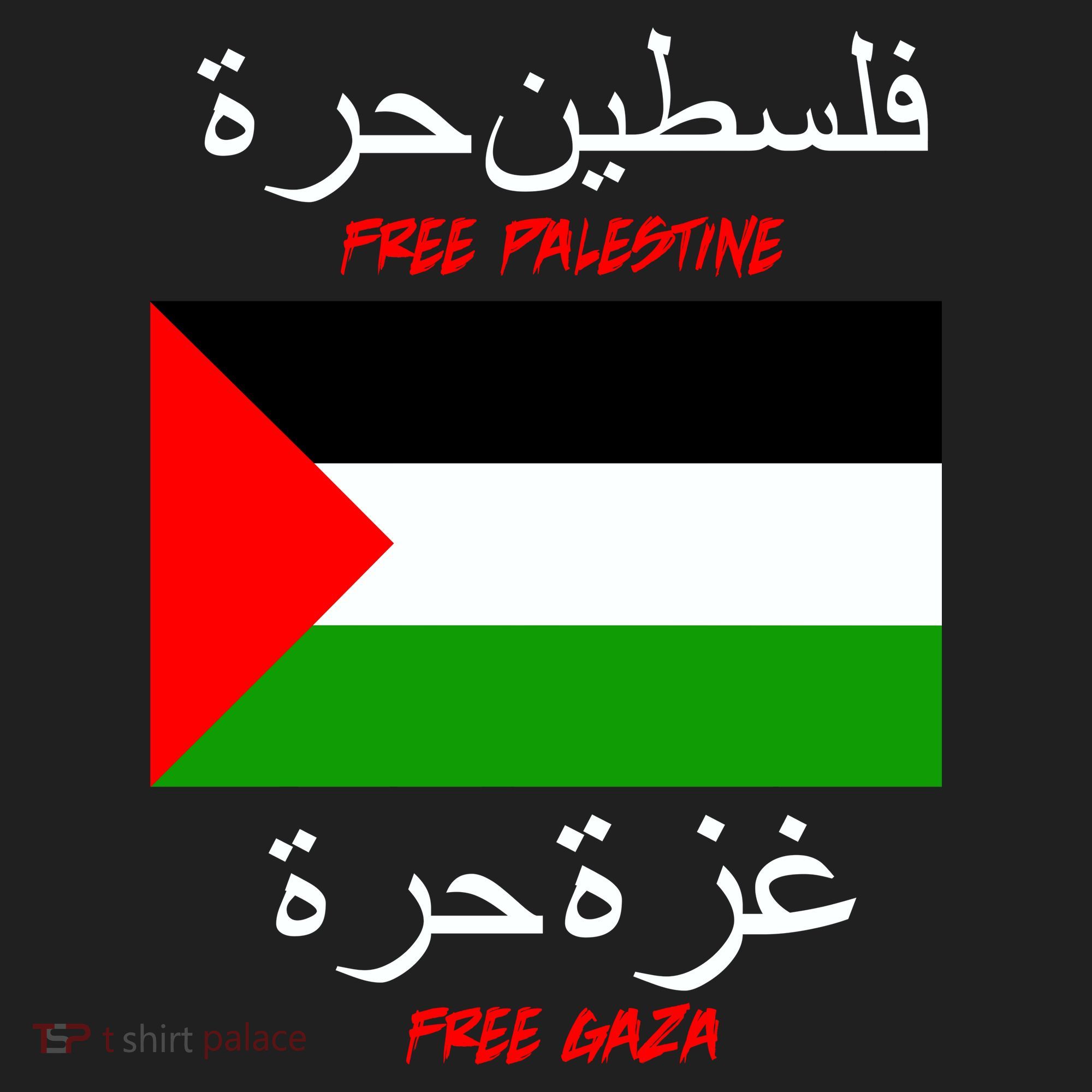 Free Palestine Gaza Arabic Writing Flag Hat