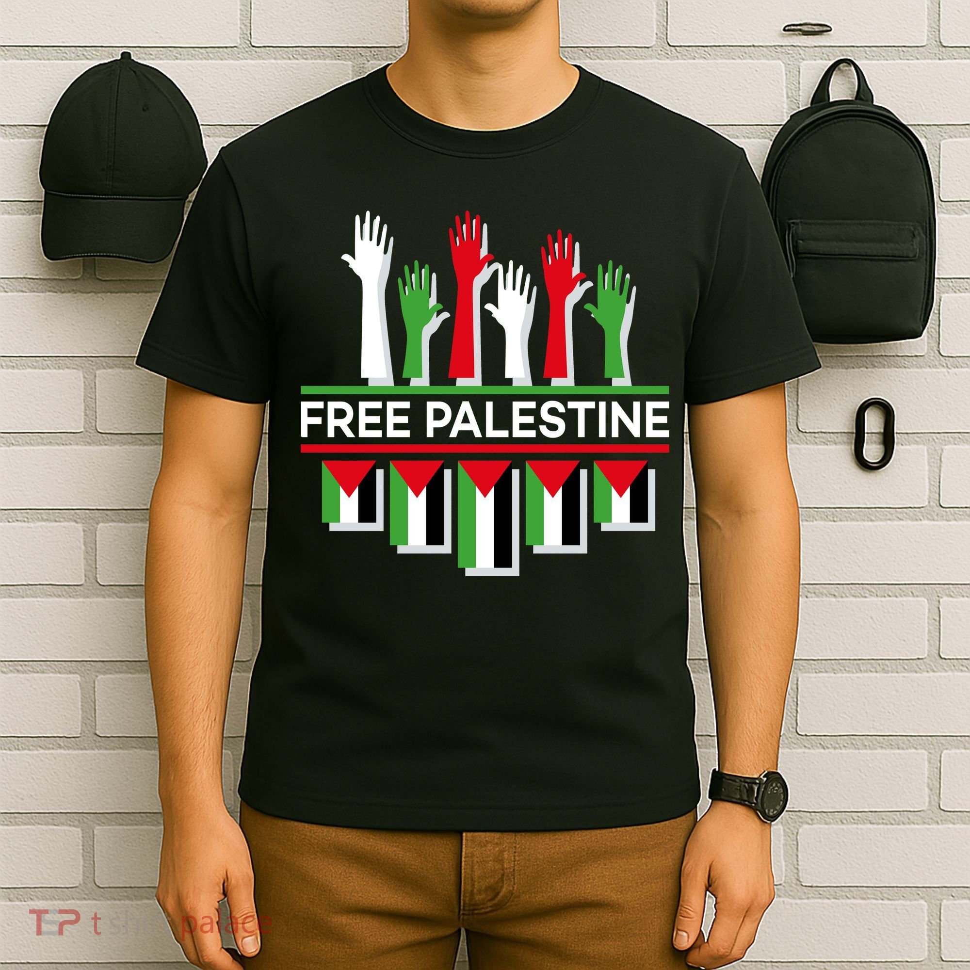 Free Palestine Hands United T-Shirt