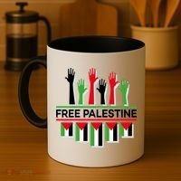Free Palestine Hands United Coffee Mug thumb 4
