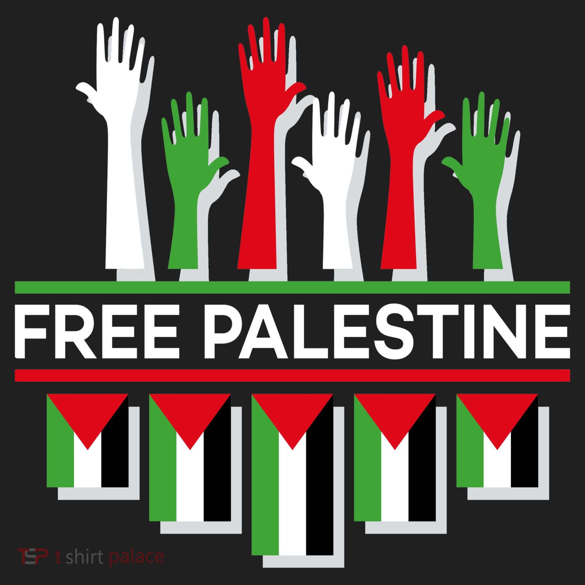 Free Palestine Hands United Tumbler