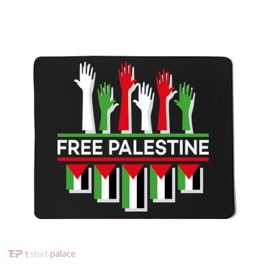 Free Palestine Hands United Mousepad