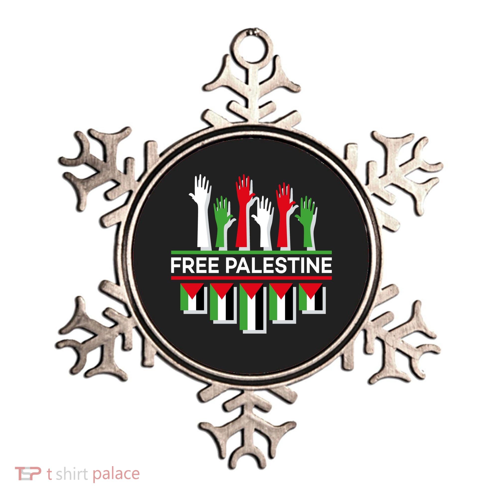 Free Palestine Hands United Ornament