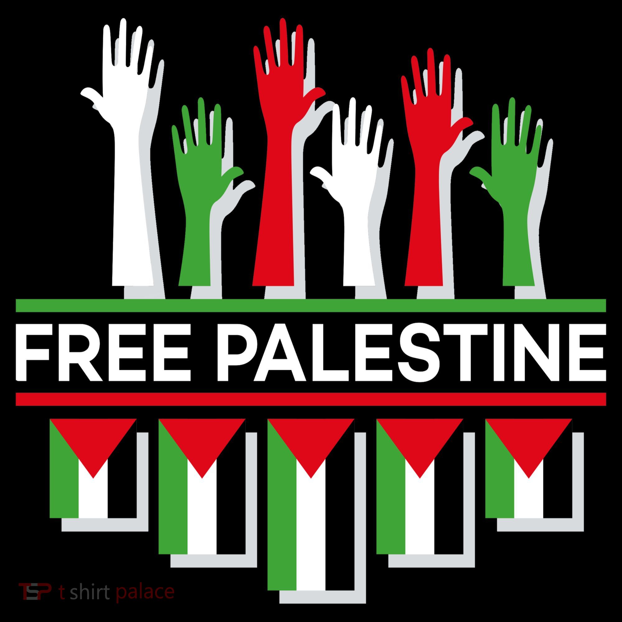 Free Palestine Hands United Ornament