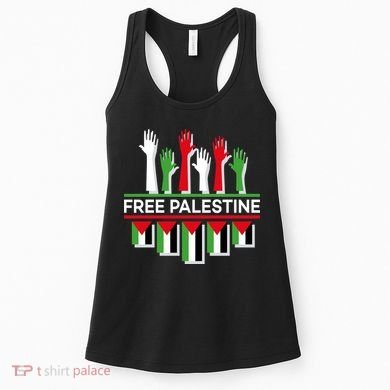 Free Palestine Hands United Women's Tank Top