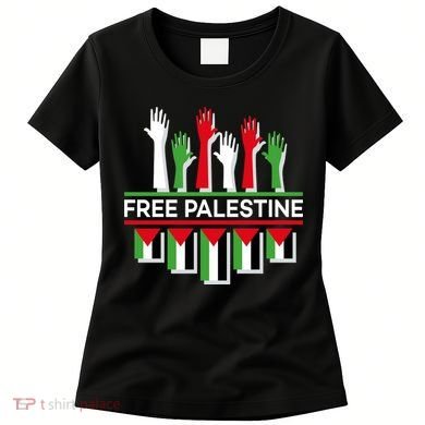 Free Palestine Hands United Women's T-Shirt