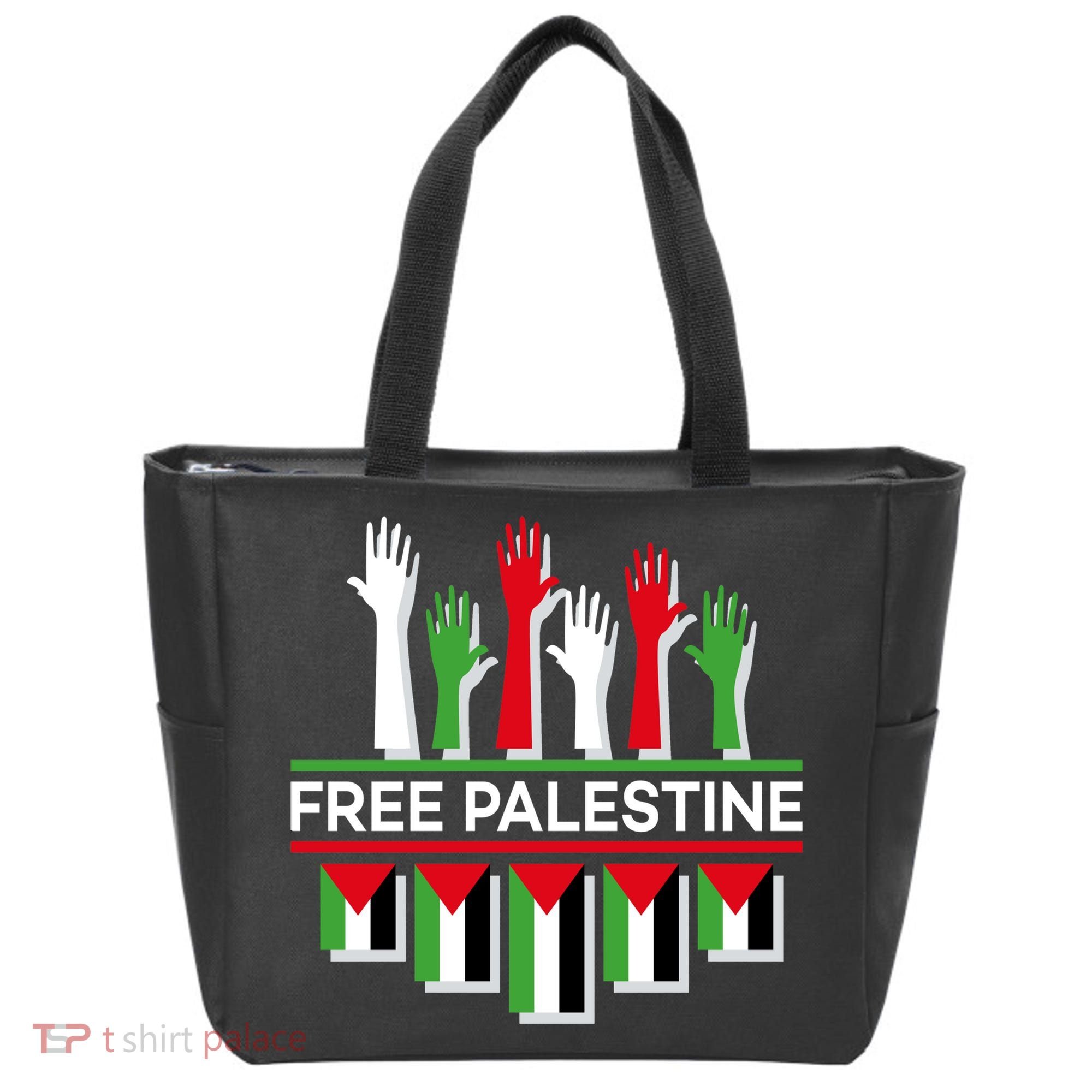 Free Palestine Hands United Tote Bag