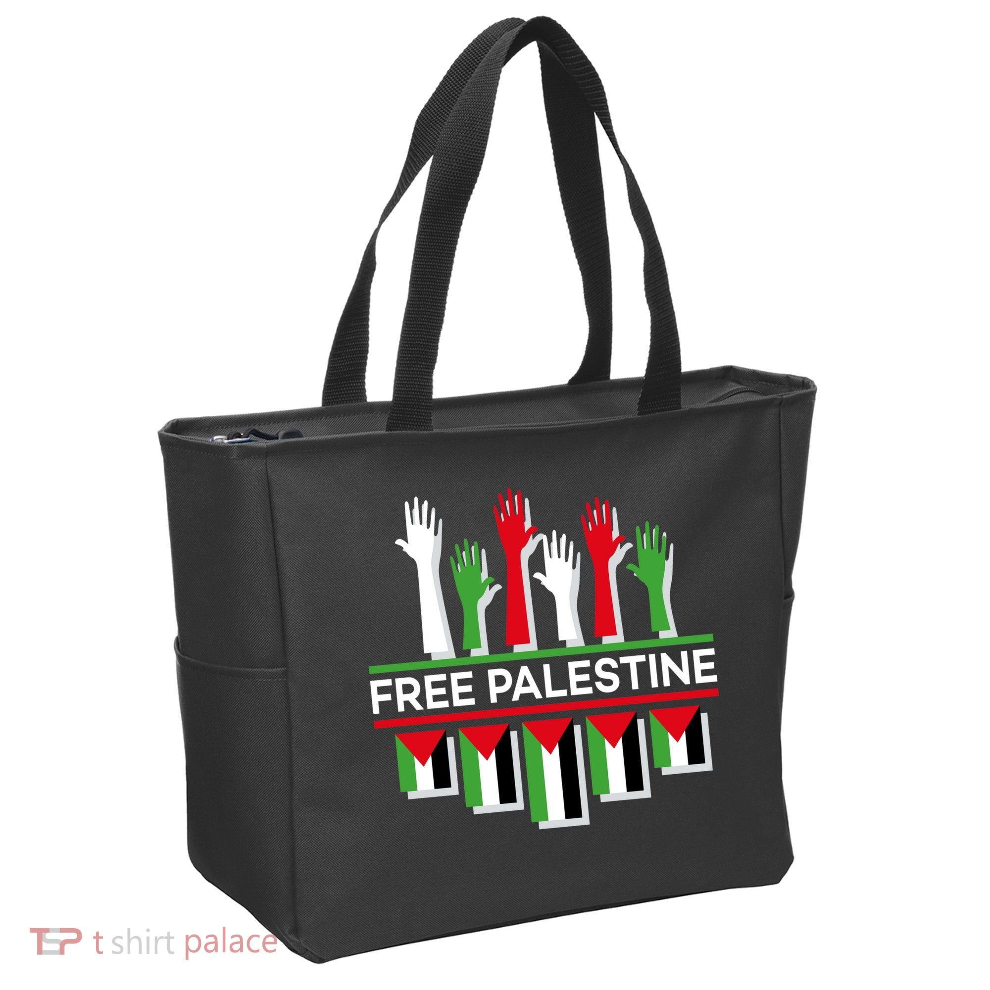 Free Palestine Hands United Tote Bag