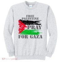 Free Palestine Pray For Gaza Palestinian Flag Sweatshirt thumb 0