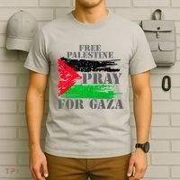 Free Palestine Pray For Gaza Palestinian Flag T-Shirt thumb 6