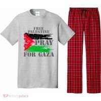 Free Palestine Pray For Gaza Palestinian Flag Pajama Set thumb 0