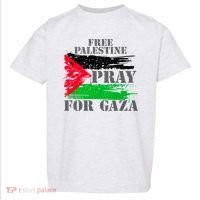 Free Palestine Pray For Gaza Palestinian Flag Toddler T-Shirt thumb 0