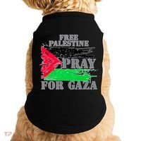 Free Palestine Pray For Gaza Palestinian Flag Doggie Tank thumb 0