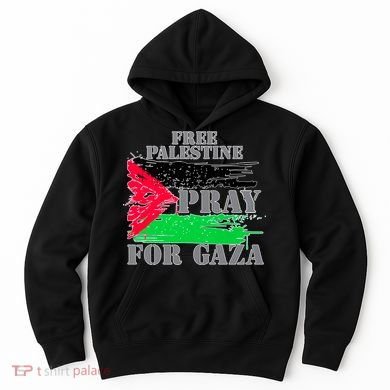 Free Palestine Pray For Gaza Palestinian Flag Hoodie