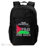 Free Palestine Pray For Gaza Palestinian Flag Backpack thumb 0