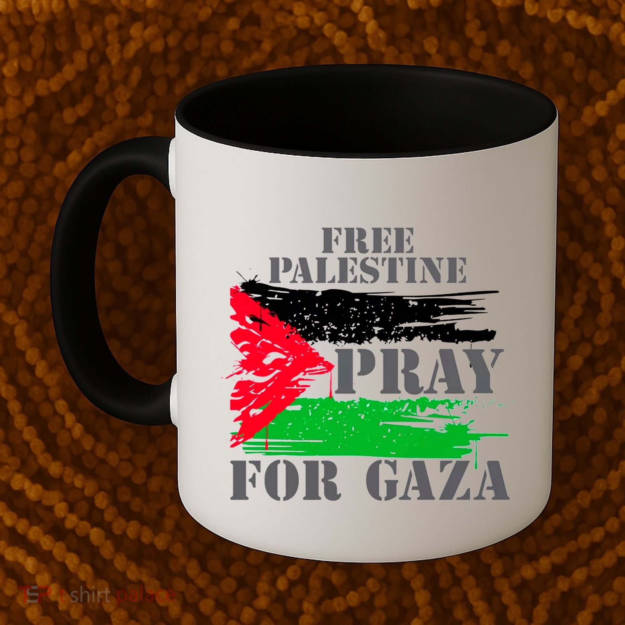 Free Palestine Pray For Gaza Palestinian Flag Coffee Mug