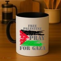 Free Palestine Pray For Gaza Palestinian Flag Coffee Mug thumb 4