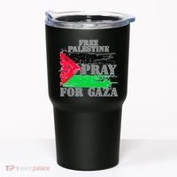 Free Palestine Pray For Gaza Palestinian Flag Tumbler thumb 0