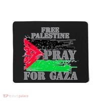 Free Palestine Pray For Gaza Palestinian Flag Mousepad thumb 0