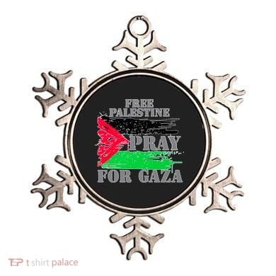 Free Palestine Pray For Gaza Palestinian Flag Ornament