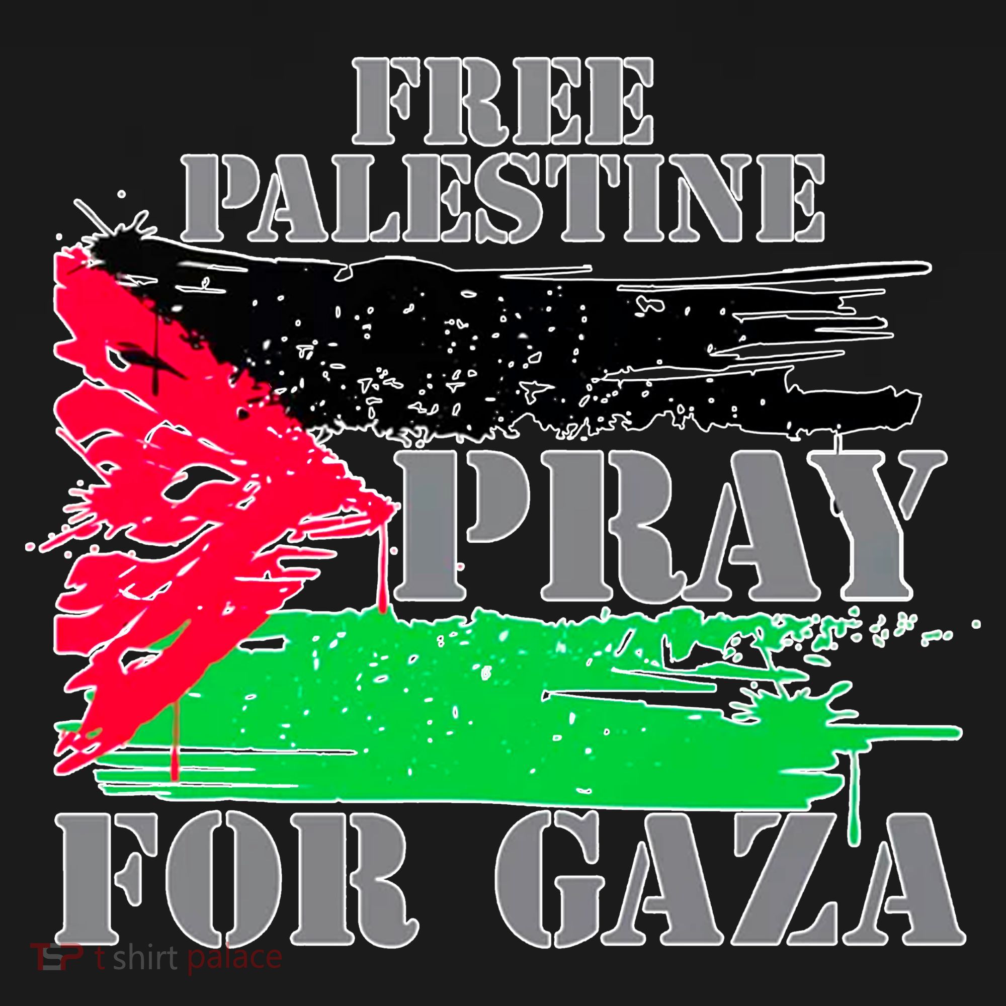 Free Palestine Pray For Gaza Palestinian Flag Ornament