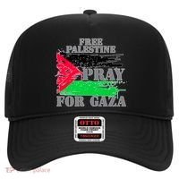 Free Palestine Pray For Gaza Palestinian Flag Hat thumb 0