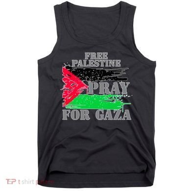 Free Palestine Pray For Gaza Palestinian Flag Tank Top