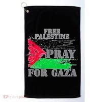 Free Palestine Pray For Gaza Palestinian Flag Golf Towel thumb 0
