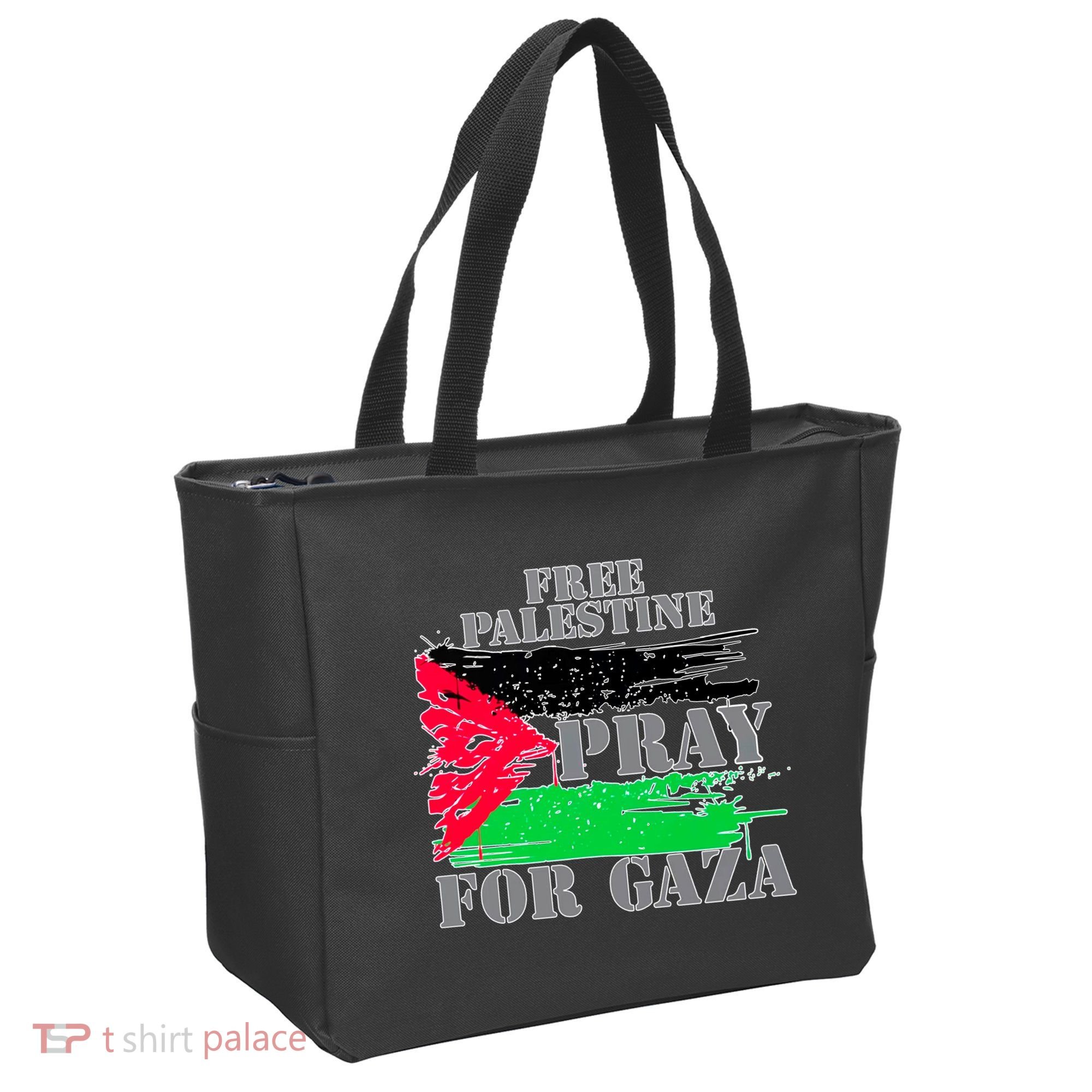 Free Palestine Pray For Gaza Palestinian Flag Tote Bag