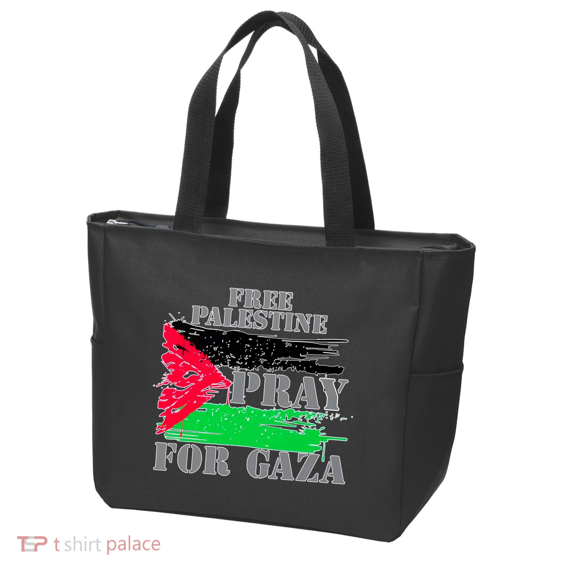 Free Palestine Pray For Gaza Palestinian Flag Tote Bag
