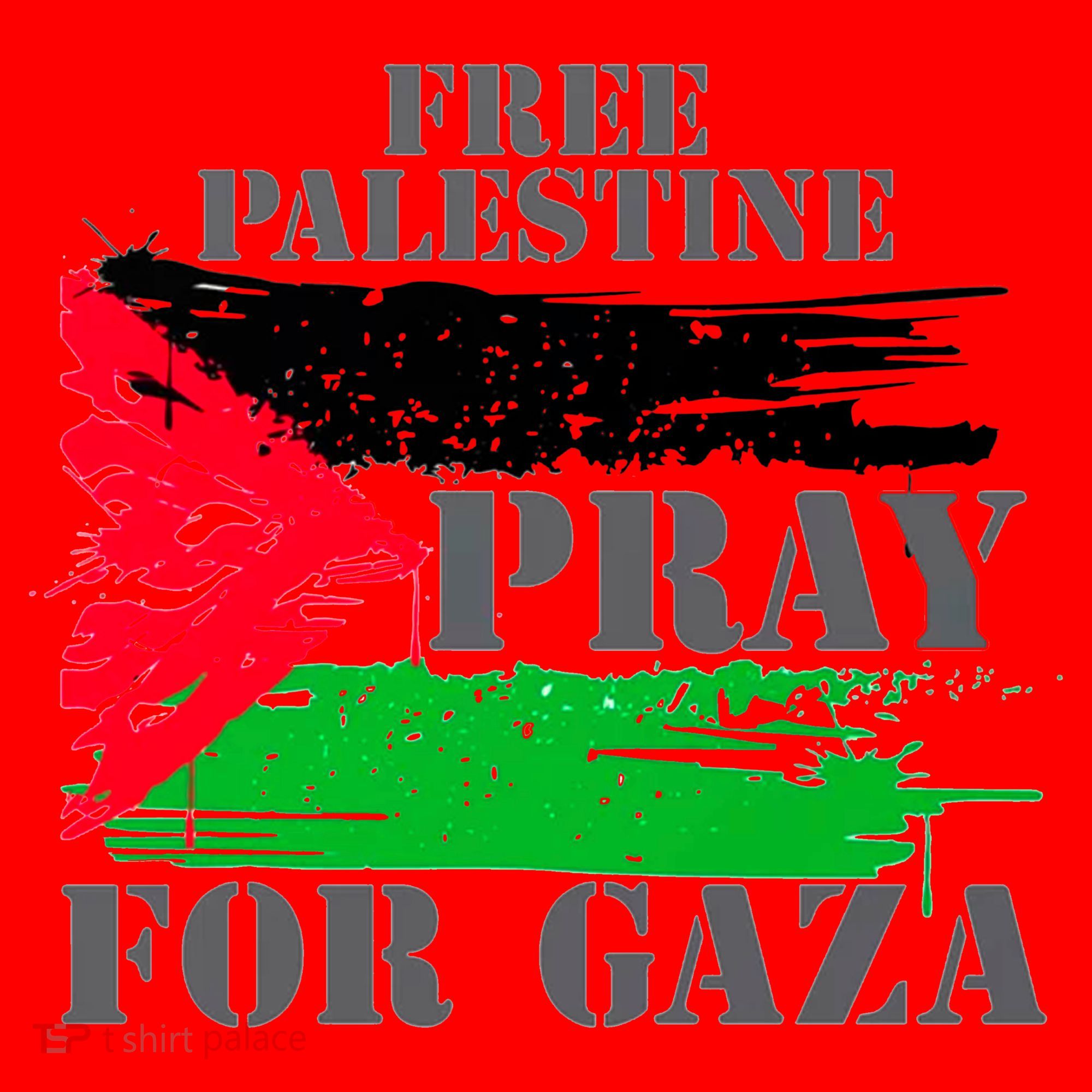 Free Palestine Pray For Gaza Palestinian Flag Santa Hat