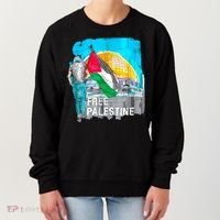 Free Palestine Save Gaza Ilustraion Women's Sweatshirt thumb 0