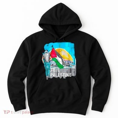 Free Palestine Save Gaza Ilustraion Hoodie