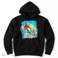 Free Palestine Save Gaza Ilustraion Hoodie thumb 0