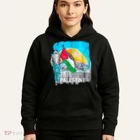 Free Palestine Save Gaza Ilustraion Hoodie thumb 5